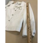 Lancy From 25 Womens Jacket Size SM Button Up Military Style Clueless Preppy White Photo 6