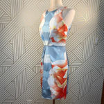 Keepsake the Label Blue Graphic Floral Scuba‎ Dress Size XS Photo 3