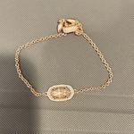 Kendra Scott  Gold Bracelet with Clear Stone Photo 0