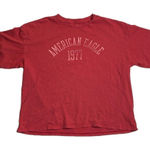 American Eagle 1977 Red Super Soft Boxy Tshirt Medium Photo 0