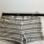 Loft Ann Taylor  The Riviera Short Women’s size 12 black and white striped tweed Photo 2