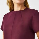 Spanx  The Perfect Short Sleeve Crew
Neck Top Elegant Burgundy. Photo 2