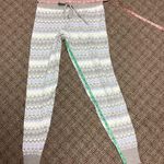 SO Blue White Gray Silver Shimmer Knit Joggers  Size Medium Photo 2