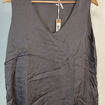 NWT Medium Hello Nite Rayon Double layered Grey Tank Gray Photo 0