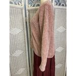 Cyrus Chenille Sweater Blush Pink Soft Textured Pullover Cozy Pastel Plush M Photo 4