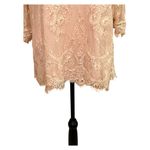 Ultra Pink  Lace 3/4 Sleeve Blouse Size 1X Photo 1