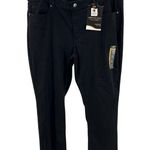 Lee  straight mid rise black denim jeans 18 short plus size casual new Photo 0