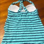 Blue and Black One Piece Swimsuit with Halter Straps by Beach Bump Photo 1