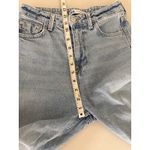 ZARA Women's Light Wash Extra High Waisted Raw Edge Hem Loose Leg Jeans 2 Photo 6