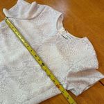 Babaton Aritzia Short Mini Lined Pearl Dress Short Sleeve Gray Print, Size XS S White Photo 7