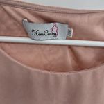 Kim Curvy Blush Pink Layered lace dress plus 20W layered knee length wedding Photo 5