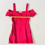ALC Frank A.L.C. Calla Ramie Blend Cold Shoulder Dress in Red Mini Women’s 4 Photo 8