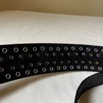 Vintage Nanni Italy Turquoise Concho Studded Leather Belt Black Silver 95/38 Black Photo 7