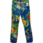 MOTHER Denim MOTHER The Mid Rise Dazzler Cropped Floral Blue Printed Jeans Size 25 $228 Photo 3