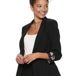 Candie's Candie’s black open front blazer Size Large Photo 0