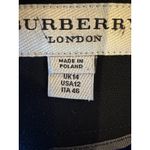 Burberry  Skirt Women 12 Black Leather Trim Straight Pencil‎ Designer Luxury Photo 7