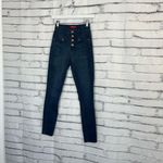 Guess  High Rise Button Fly Skinny Jeans Dark Wash Women’s 25 Stretch Denim Photo 7