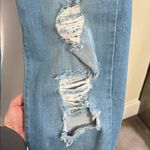 FitJeans High Waisted Super Ripped Mom Jeans Blue Size undefined Photo 3