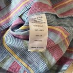 frame denim Frame Linen Striped Romper NEW Size Small Photo 6