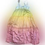 Cami NYC NWOT  Adrienne Rainbow Tiered Silk Dress size small Photo 4