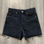 H&M Black High Waisted Denim Shorts Photo 0