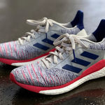 Adidas  Women's Athletic Shoes - Gray, Pink, and Blue Photo 0