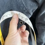 st. john's bay Vintage Leather Jacket Mens L Bomber Quilted Suede Gray Photo 7