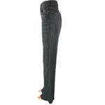 ZARA Women's Black Straight Wide Leg High Waist Denim Frayed Jeans Pants Size 2 Photo 1