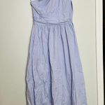 SAUNDERS Light Purple One Shoulder Sleeveless Poplin Maxi Dress Size 10 Photo 6