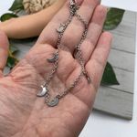 Crescent Moon Stainless Steel Anklet Silver Photo 1