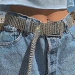 Urban Outfitters Glittery Sparkle Silver Zoe Statement Rhinestone Belt Photo 1