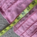 Liz Sport Pink Linen  Liz Claiborne Button Front Blouse M Photo 4