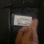 Neiman Marcus Maje structured black wool coat with leather collar and shoulder accent … Photo 5