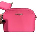 Steve Madden Bmaggie Crossbody Bag Hot Pink Dome Purse Chain Strap AirPod Case Photo 4