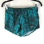 Nike Womens Printed Modern Tempo Shorts Dri-Fit Built in Brief Snake Blue XS Photo 0