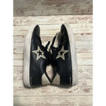 Skechers  Black Fashion Sneakers Size 8 Silver Star Glitter Golden Goose Shoes Photo 6