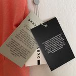 DKNY sz L Coral athletic exercise athletic knotted shirt NWT Photo 10