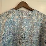 Miss Elaine Paisley Robe Blue Size 1X Photo 12