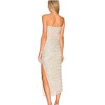 NWT House of Harlow 1960 x Revolve Sage Midi Dress Sequin Strapless Sheath Dress Silver Size M Photo 1