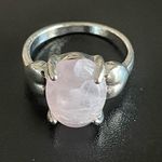 Amethyst Ova purple silver ring size 8.5 Photo 0