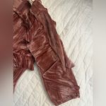 MIA JOY Joyfoile Valery Rose Colored Crushed Velvet Jumpsuit nwot Pink Size undefined Photo 4