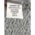 Gap  Sweater Women 2XL Merino Wool Boat Neck Ruffle‎ Cottagecore Peasant Casual Photo 8