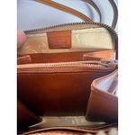 Dooney & Bourke Vintage Dooney & Bourke Square Zip-Along Crossbody Wallet Pebble Dark Green Tan Photo 7