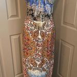 Shoreline halter neck multi print long maxi resortwear dress. Size S/M. Photo 3