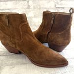 Veronica Beard New  Kinsley Western Cowgirl Hazelwood Brown Bootie Sz 9 Photo 5