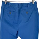 Lands' End Womens Cropped Chino Pants Cotton Stretch Blue Size Fit 2 / 10 NWT Photo 3