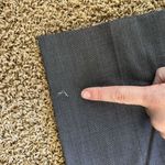 Escada Women's 40 Wool Silk Pockets Pleated Straight Leg Trousers Gray Photo 2