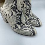 Steve Madden  Rookie Faux Leather Grey Snake Embossed Ankle Boots 9 Western Photo 3