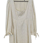 Cream Long Sleeve Mini Cocktail Dress Size XXL Lulus Cream Mini Dress Photo 0