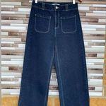 SIDELINE DUAL POCKET FRONT WIDE LEG JEANS SMALL Blue Size 25 Photo 0